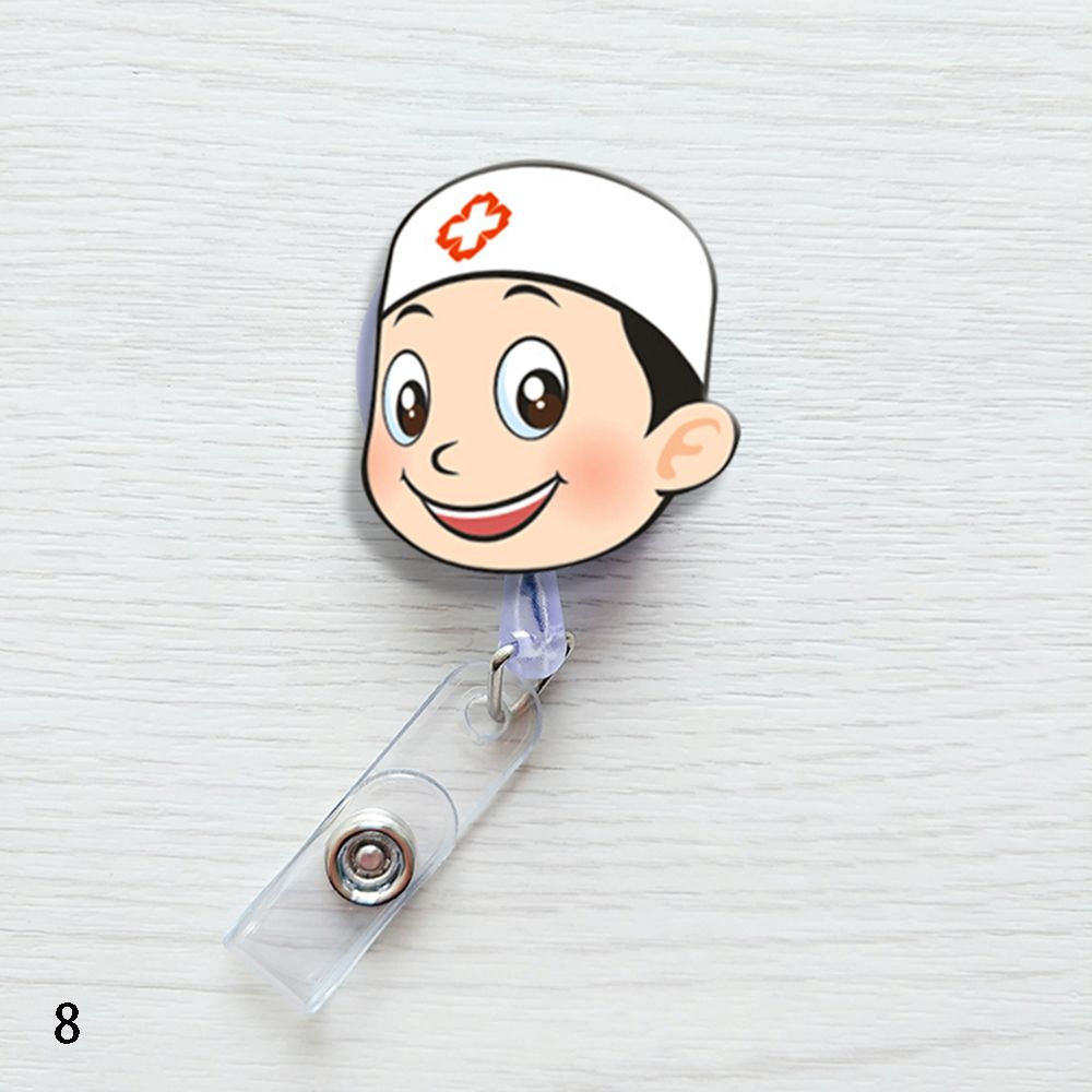 Fashion Stationery Office Supplies Mini Badge Holder Retractable ID Name Card Lanyards