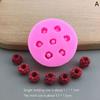 1 pieza Molde de silicona 3D Arándano Frambuesa Diy Simulación Fruta Molde Fondant