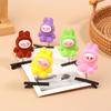 6Pcs Kawaii Labubu Spring Hair Clip 3D Cartoon Doll Hairpins Duckbill Clip Headwear Children'S Hair Accessory Party Decorations