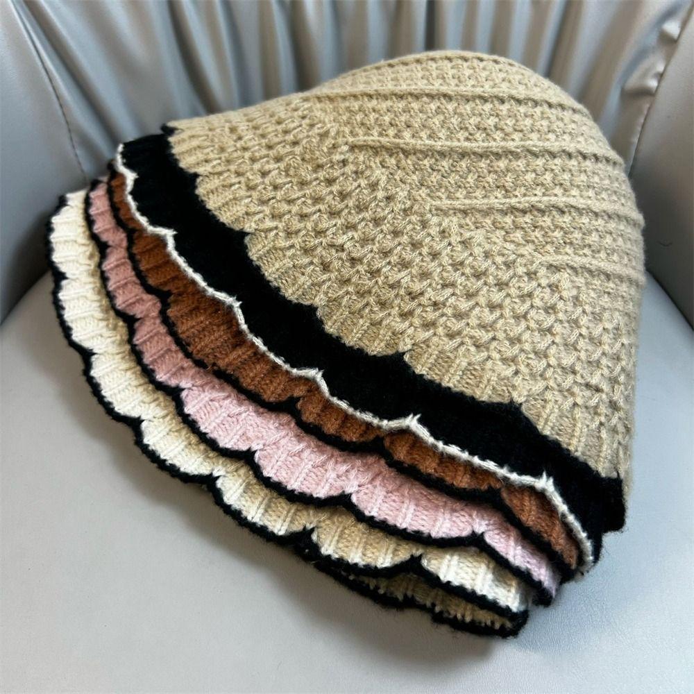 

Утепленная вязаная шапка-букет, мягкая шапка-бини, повседневная женская шапка для бассейна