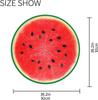 Fruit Round Area Rug, Watermelon Print Rug Non-Slip Circle Floor Mat for Bedroom Living Room Outdoor Study Playing Home