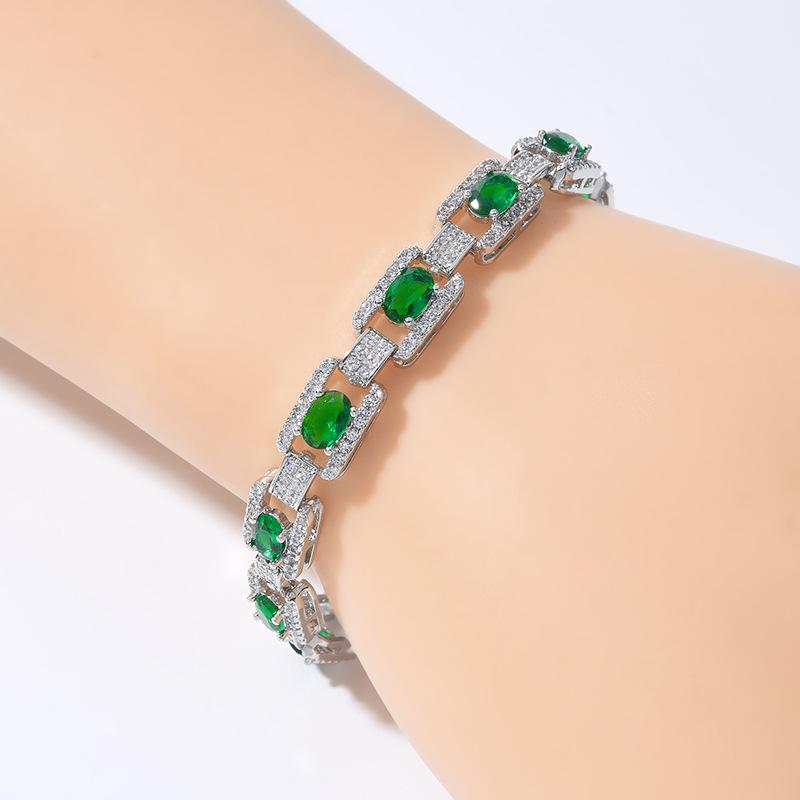 Jewelry High-End Zircon Bracelet Women'S Design Light Luxury Full Of Diamonds Personalized Bracelet Trend Jewelry
