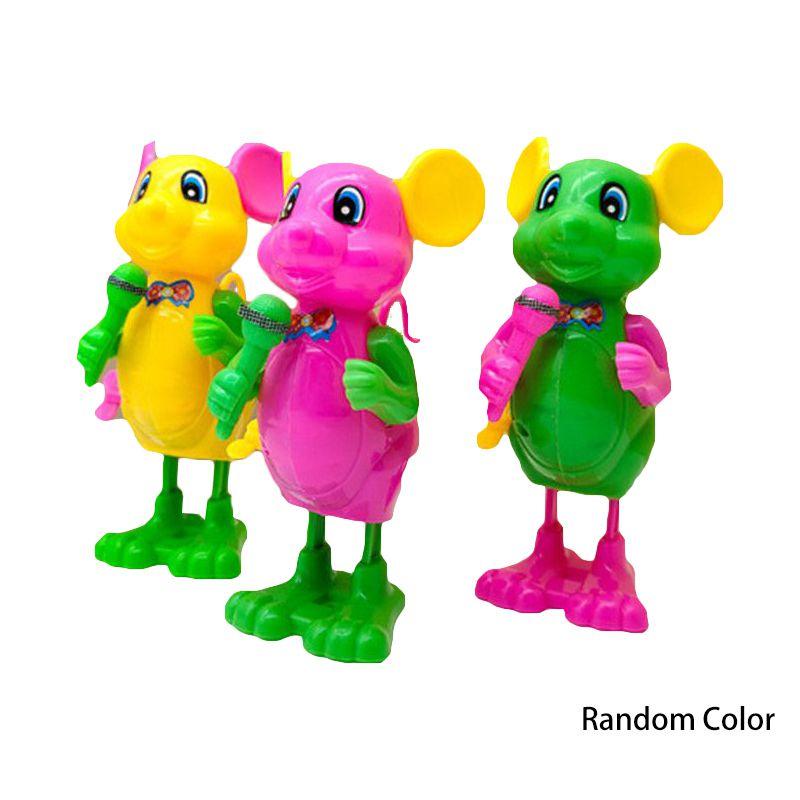 Adorable Children's Plastic Bouncing Clockwork Toy Frog Chick Small Animal For Play