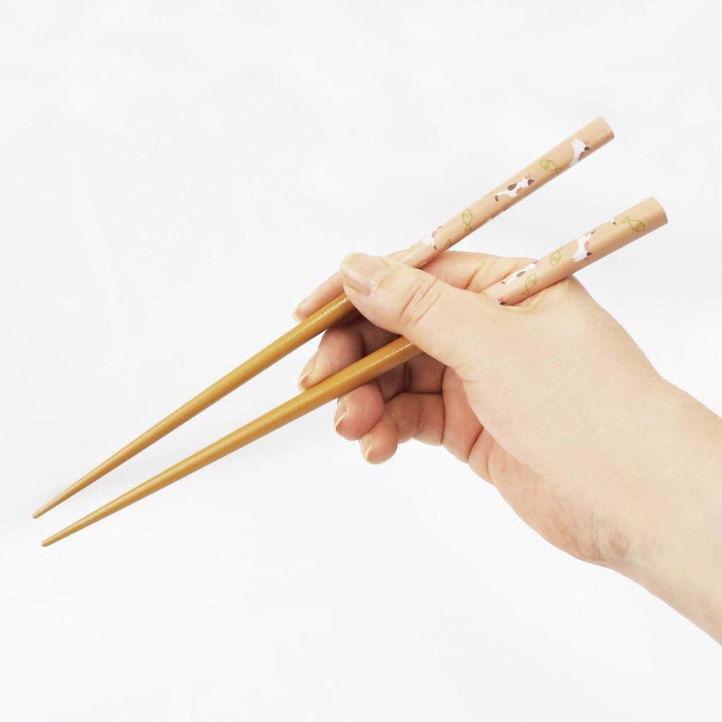 Ishida Chopsticks for 5 Made In Japan Guests, "Cat Weather," Pairs, Non-Slip, 23cm, 67065,