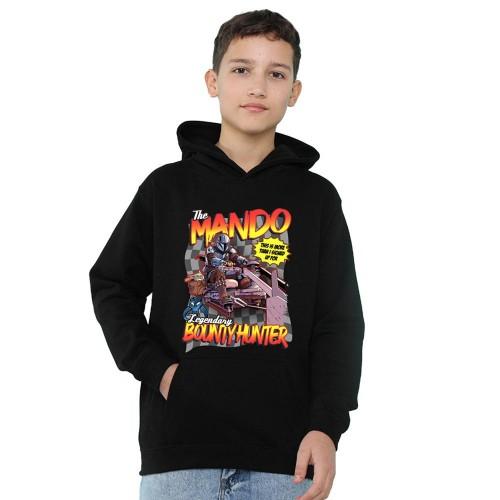 Star Wars The Mandalorian Childrens/Kids Bounty Hunter Speed Bike Heather Hoodie