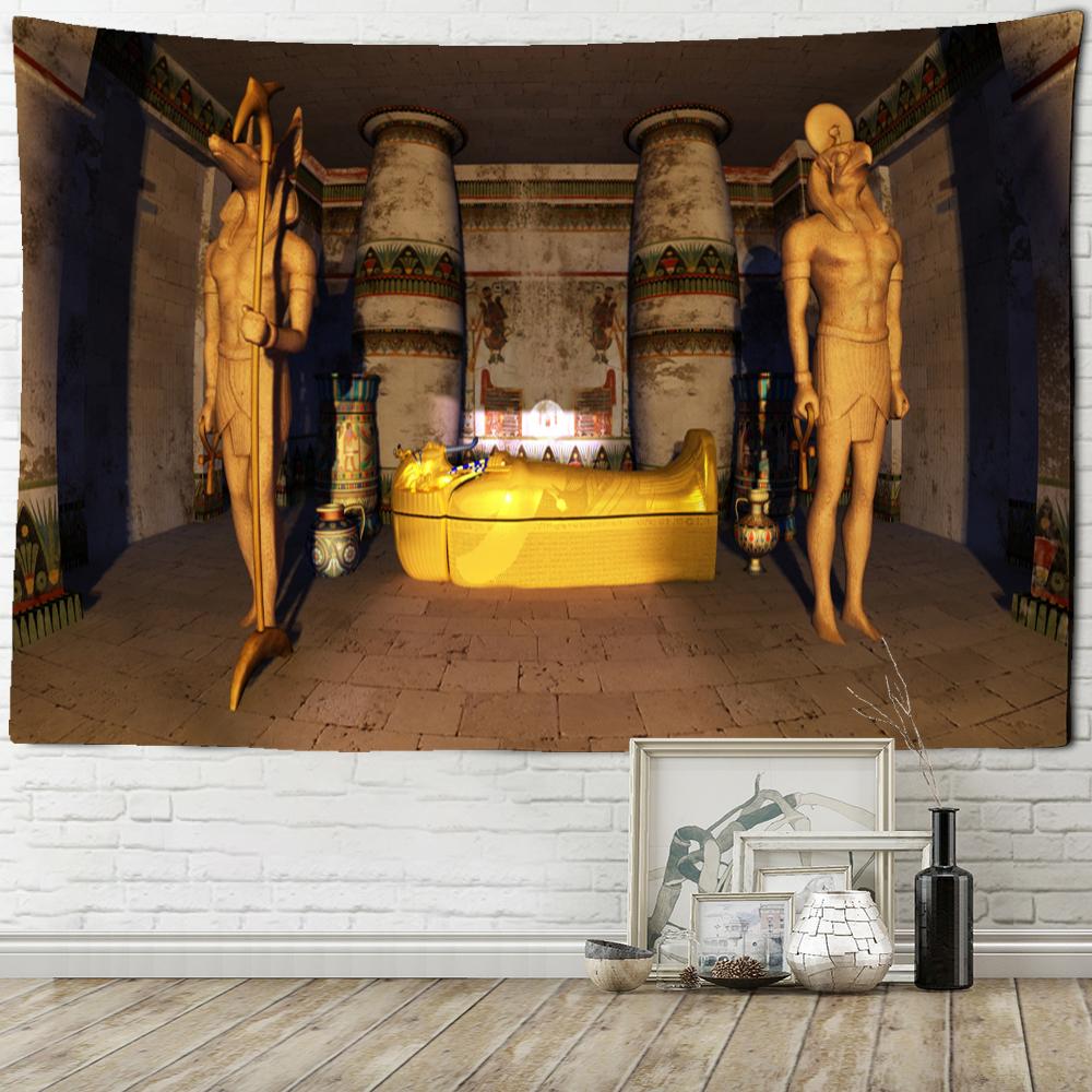 Ancient Egypt Pharaoh Tapestry Wall Hanging Vintage Boho Witchcraft Hippie Tapiz Home Decor Background Cloth