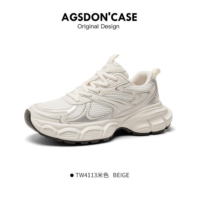 Silver dad shoes men's spring 2025 new high-end Hong Kong style mesh breathable height increase men's sports and leisure shoes