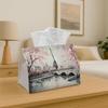 1pc Paris Eiffel Tower Tissue Box Holder- French Fabric Napkin Organizer with Parisian Landmark Design, Durable Cover for Kitchen, Dining Table& Coffe