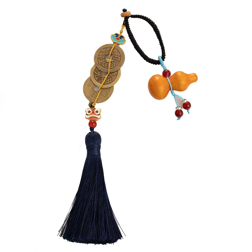 Gourd Key Pendant Copper Coin Auspicious Creative Hanging Jewelry Bag Accessories Copper Coin Home Meaning Pendant