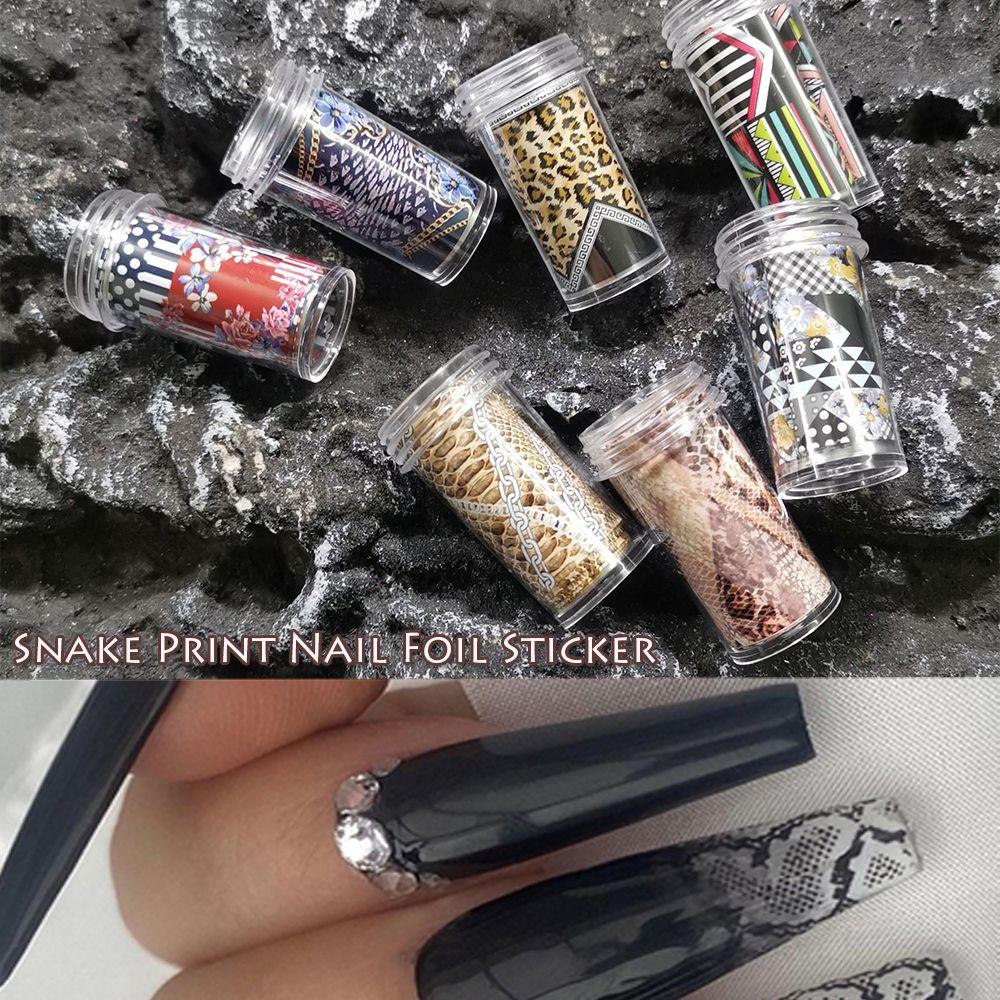 

Маникюрный слайдер для нейл-арта Звездное небо Кожа дикого животного Наклейка для ногтей Фольга для ногтей Цветок