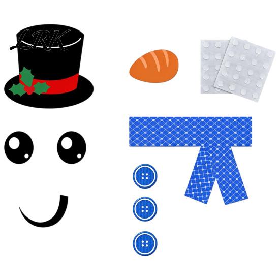 Self Adhesive Holiday Window Clings Christmas Snowman Stickers, DIY Decorative Emoticon Stickers for Party Supplies, Glass Waterproof Peel and