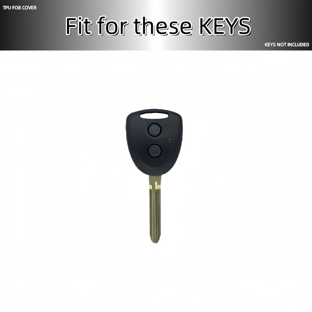 Key Fob Cover Keyring Keychain Lanyard For TOYOTA Grand New Avanza Daihatsu Xenia PERODUA Alza Myvi Axia Perodua 2 Buttons OY3