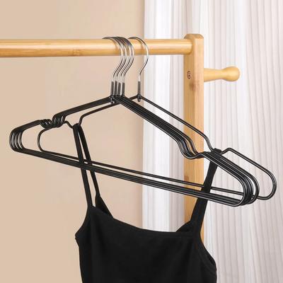 10 Stück Rutschfeste Beschichtete Metall Anzug Mantel Kleiderbügel Kleiderbügel Metall Hemd Jacke Kleiderbügel mit Runden Kerben für Kleid
