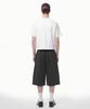 PRINOAR Single Pleated Bermuda Shorts - Black