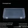 Rectangular Transparent PP Plastic Storage Box for Stationery, Cards, Hardware, Jewelry, and Fishing Gear