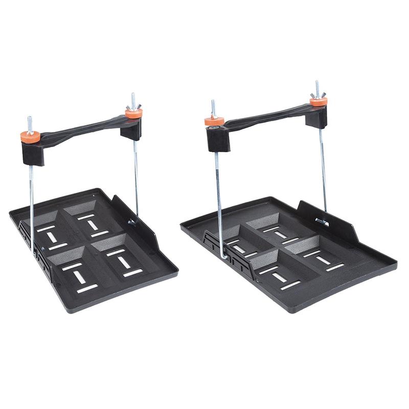 Car Battery Tray Bracket Storage Battery Holder Recessed Slots Design Stable Battery Tray Holder for Rvs Cars