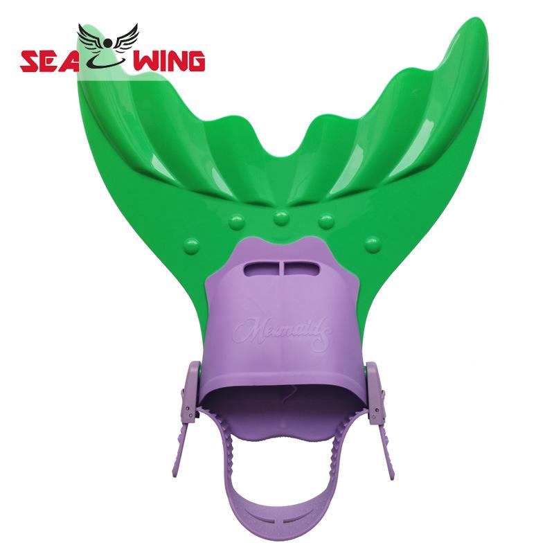 Teen Girls Silicone Mermaid Fin One-Piece Flippers Children s