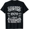 55. Geburtstag Vintage Legenden Geboren 1970 55 Jahre Alt T-Shirt Herren Streetwear T-Shirt Kurzarm Unisex Lockere Kleidung
