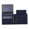 URBAN FOREST James Leather Wallet Combo for Men - Classic Blue Men's Leather Wallet, Keyring & Pen Combo Gift Set for Men