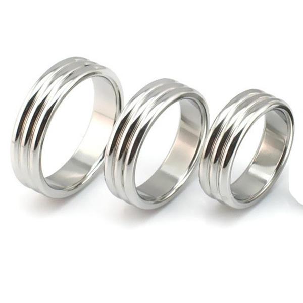 Men's Stainless Steel Love Penis Ring Plus Wide Thick