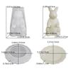 3D Easter Bunny Tray Mold Non-stick Easter Bunny Mold Decorative Candy Plates  Party