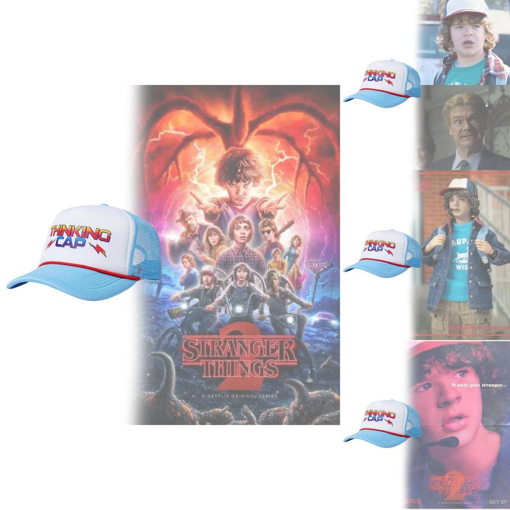 Stranger Things Baseball Cap With Curved Brim And Space Cotton For Adults