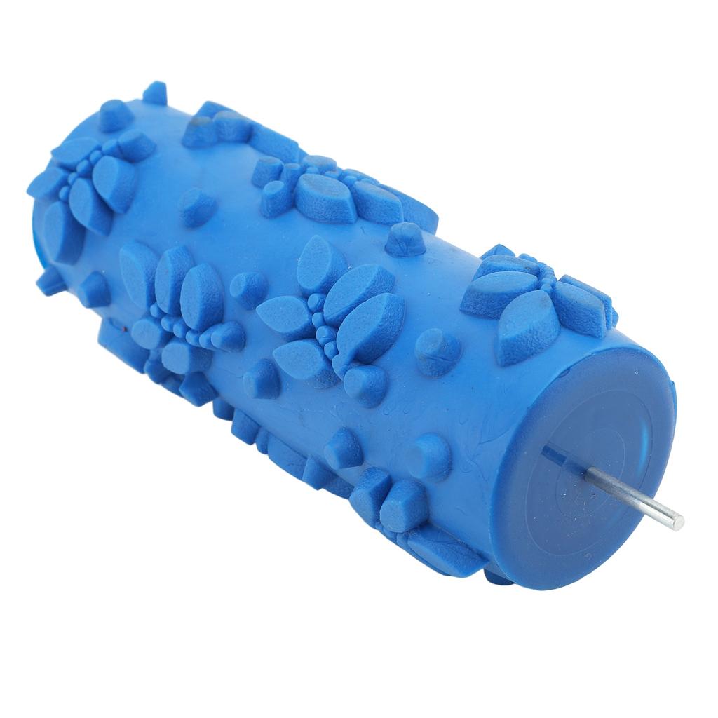 Pattern Paint Roller 15cm Rubber Reusable Versatile Decorative Art Texture Roller for Wall Door Cabinet
