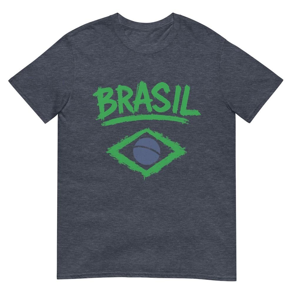 Brasil With Brazilian Flag Unisex Unisex Kids Yellow Brazil Tshirt