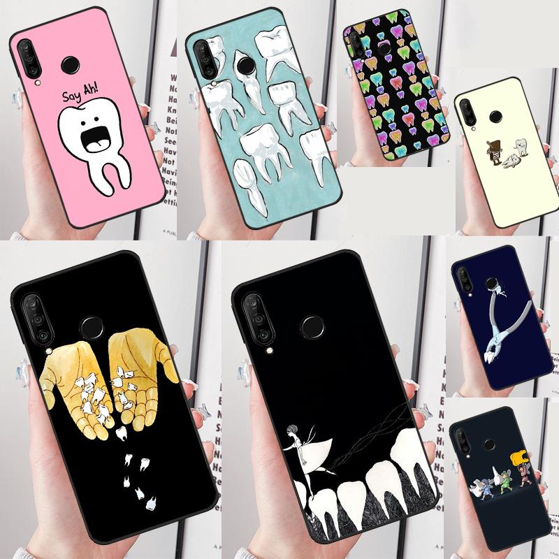 Dentist Tooth For Huawei Nova 7i 8i 11i 12i 12s 10 9 SE Y90 Y60 Y70 Y72 Y61 Y91 P60 Pro P30 P40 Lite Case