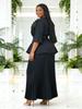 Miyaki Elegant Plus Size Embroidered Lace Two-Piece Set - Pleated Casual Women's Clothing