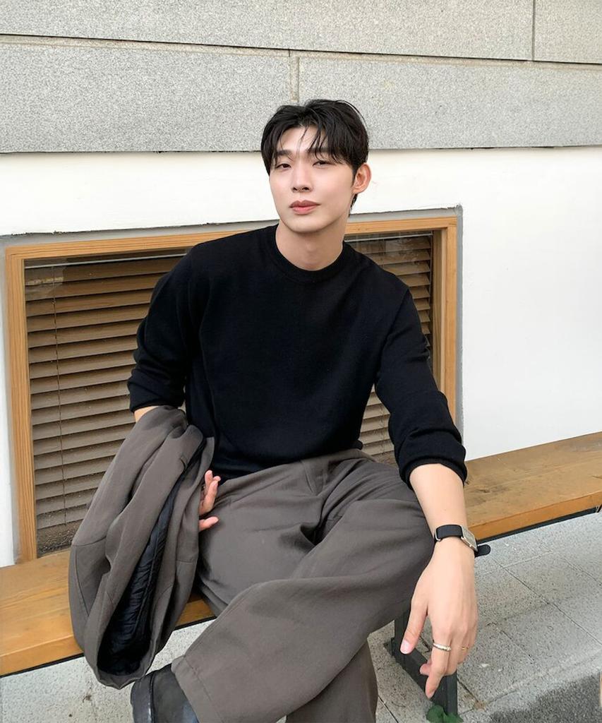 SHIFT.G Basic Crewneck Sweater Black