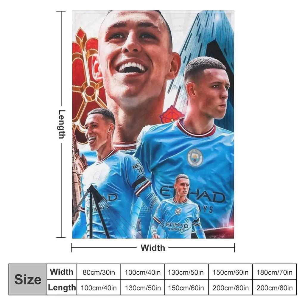 PHIL FODEN ????? Throw Blanket Winter Bed Blankets Luxury Designer Blanket Summer Blanket