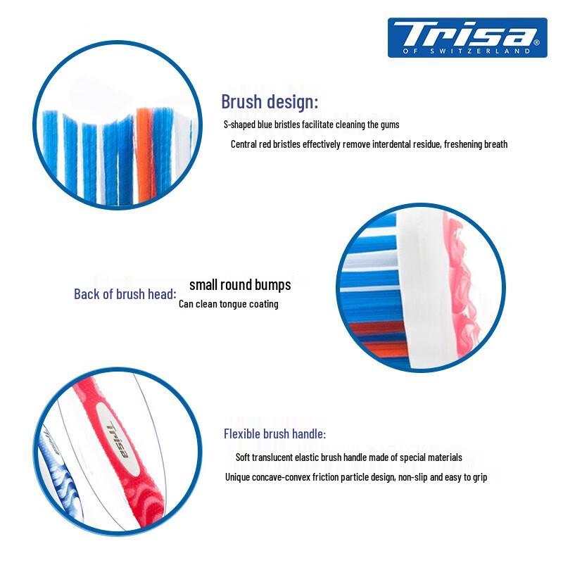 TRISA Swiss All-in-One Zahnbürste mit weichen Borsten