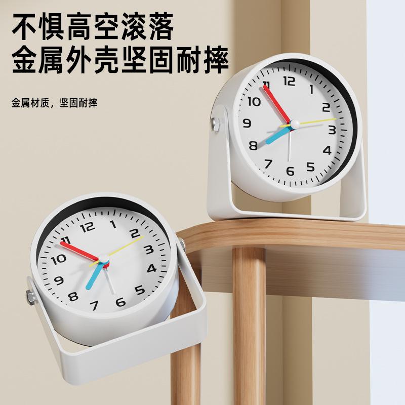 Desktop silent small alarm clock 1011 new seat pendulum desktop table clock mini ornament clock creative bedside clock