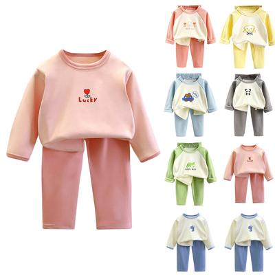 Conjuntos de Ropa para el Hogar y Pijamas de Manga Larga para Niños y Niñas