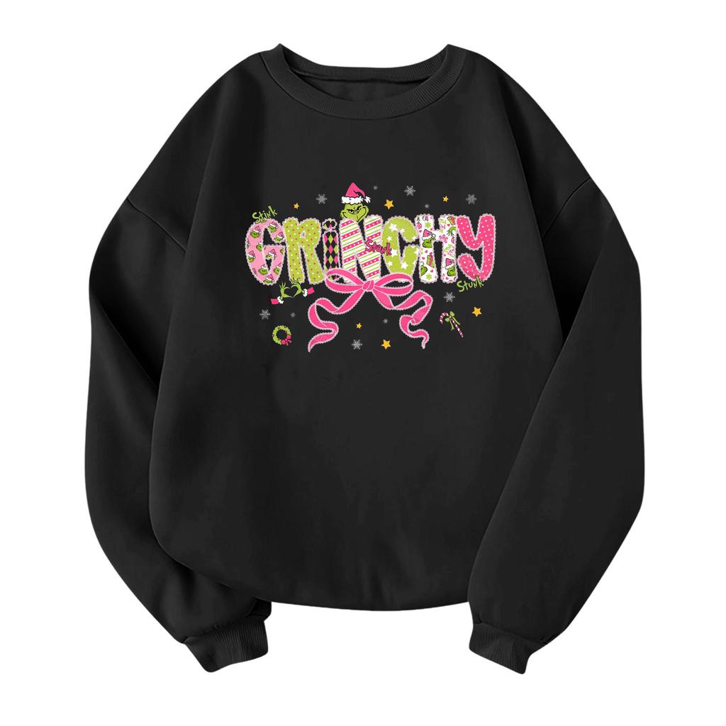Children's Fashionable Lightweight Long-sleeved Round Neck Pullover With Pockets Printed Pullover