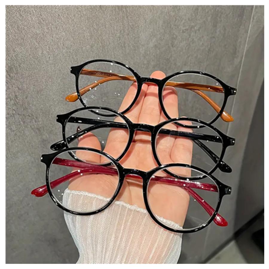 3pcs Ultra-Lightweight Blue Light Blocking Glasses - Stylish Round Frame Reading Glasses for Men & Women with PC Lenses