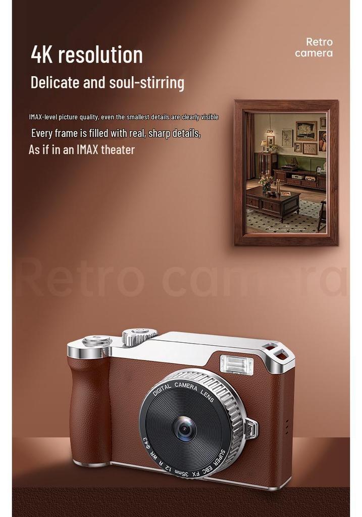 Entry-Level HD Digital Camera for Students - Compact Self-Timer & Travel Use