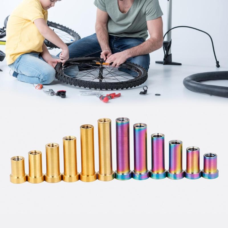 2Pcs Titaniums Alloy Bicycles C Caliper Nut Titaniums Alloy Nut Replacement Road Bike C Brake Pivots Nut with Washer