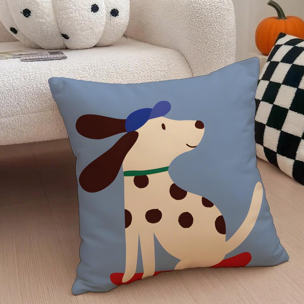 Year of the Horse Pillow Festive Decor Cushion Cover Linen Pillow Case Soft Breathable Protective Couch Room Decoration
