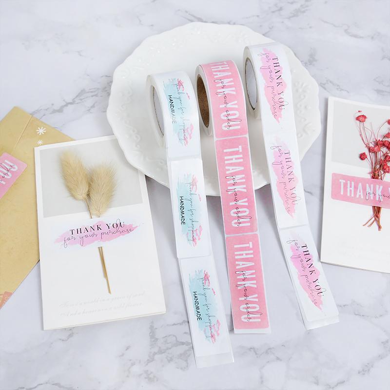 120Pcs Thank You for Your Order Stickers Labels for Envelope Sealing for Small Business Decor Sticker Stationery Package Decor