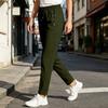 Damen Casual Hose mit elastischem Bund und Taschen, Kordelzug, verstellbare Passform, leichte gerade Hosen für den täglichen Gebrauch