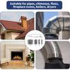 Chimney Cleaning Brush Stainless Steel Burning Stove Pipe Brush Flexible Blockage Unclogger Fireproof Complete Tool For Dryers
