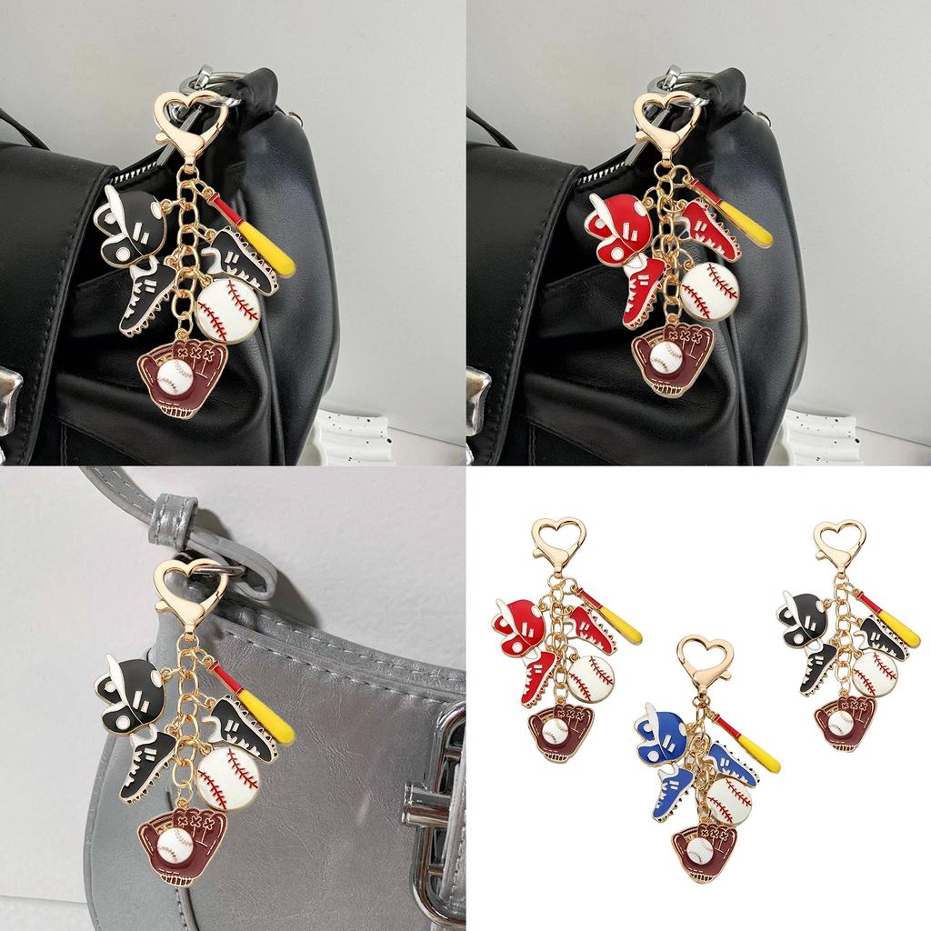 Lovely Sports Shape Keychain Novel Designs Decoration for Boys Girls Men Women for Wallets Backpacks and Gifts