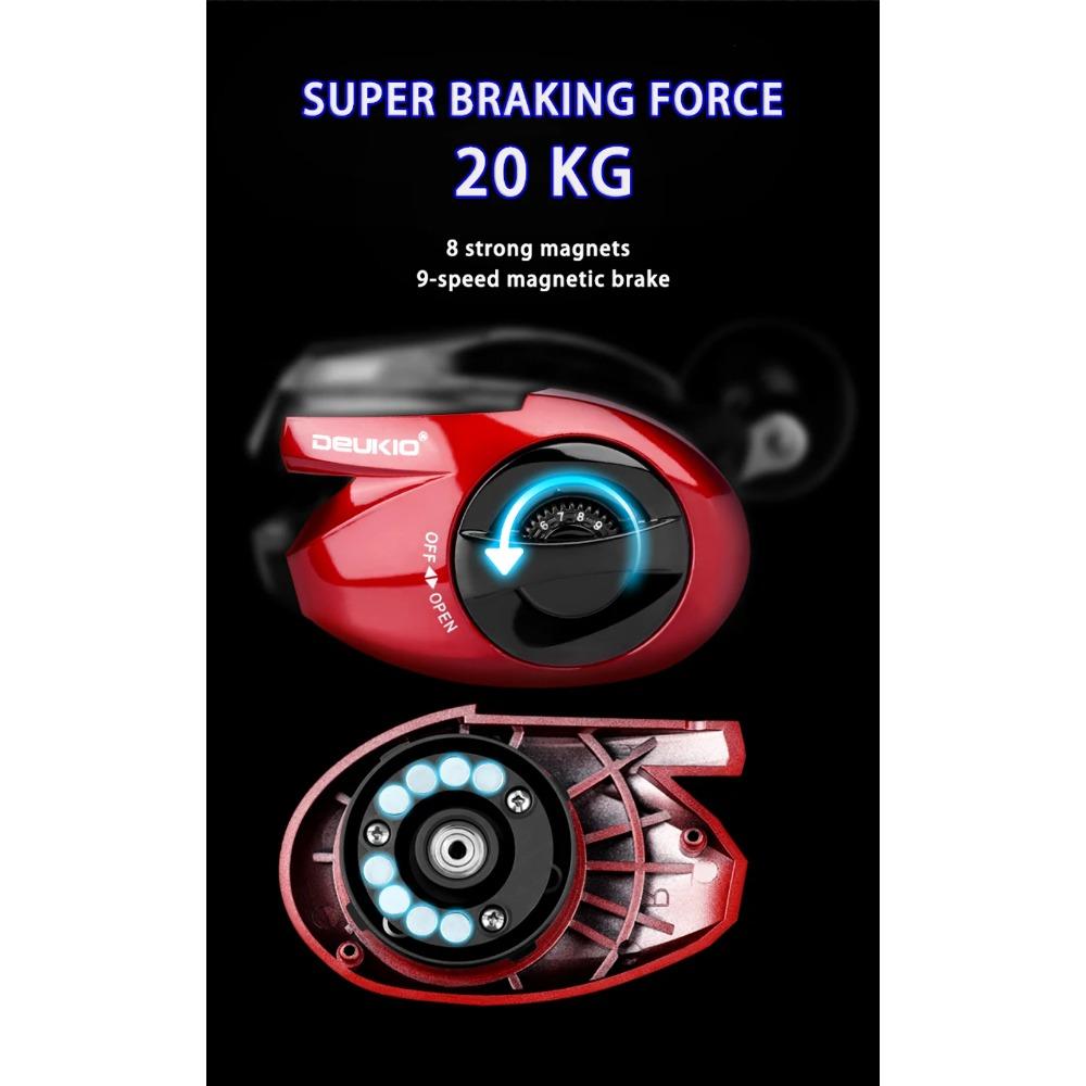 MJ3000 Electric Line Count Fishing Wheel 20 Kg Drag Power Digital Display Built-in Lithium Battery Sea Fishing Baitcasting Reel