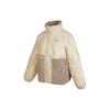 Originals Sherpa Mix Daunenjacke mit gedrucktem Logo und Kapuze mit Reißverschluss Damen Oberbekleidung Weiß HS9524