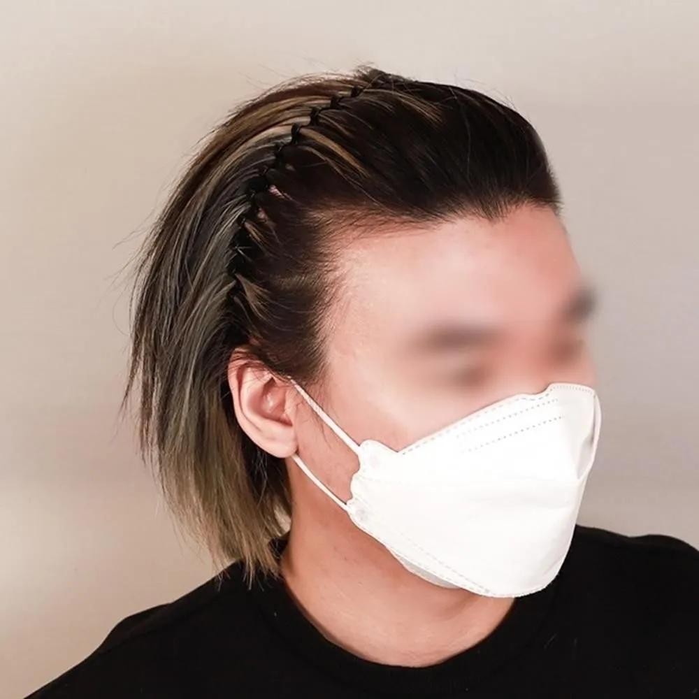 10 Cool Summer Men's Bangs Fixing Spring Black Headband Hairbands