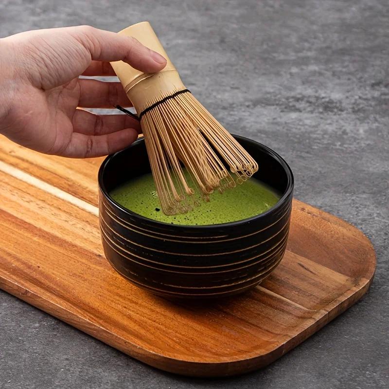 6pcs Japanese Matcha Whisk Set, 6pcs Matcha Tea Kit Included Matcha Whisk, Bowl, Sifter, Scoop, Whisk Stand, Teaspoon