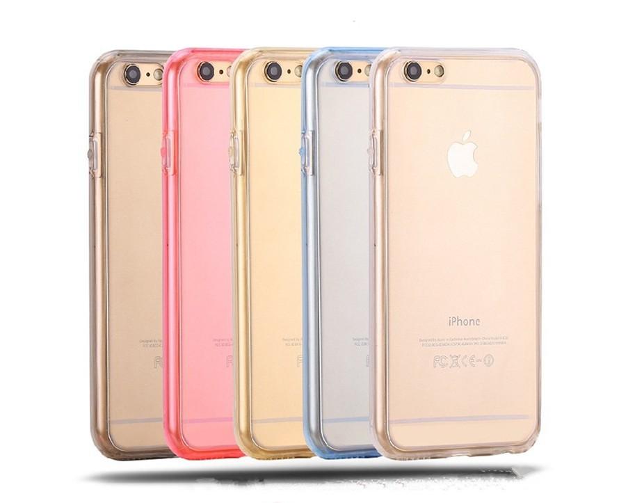 Tpu 360° Shockproof Protective Transparent Soft Case Cover For Iphone Samsung