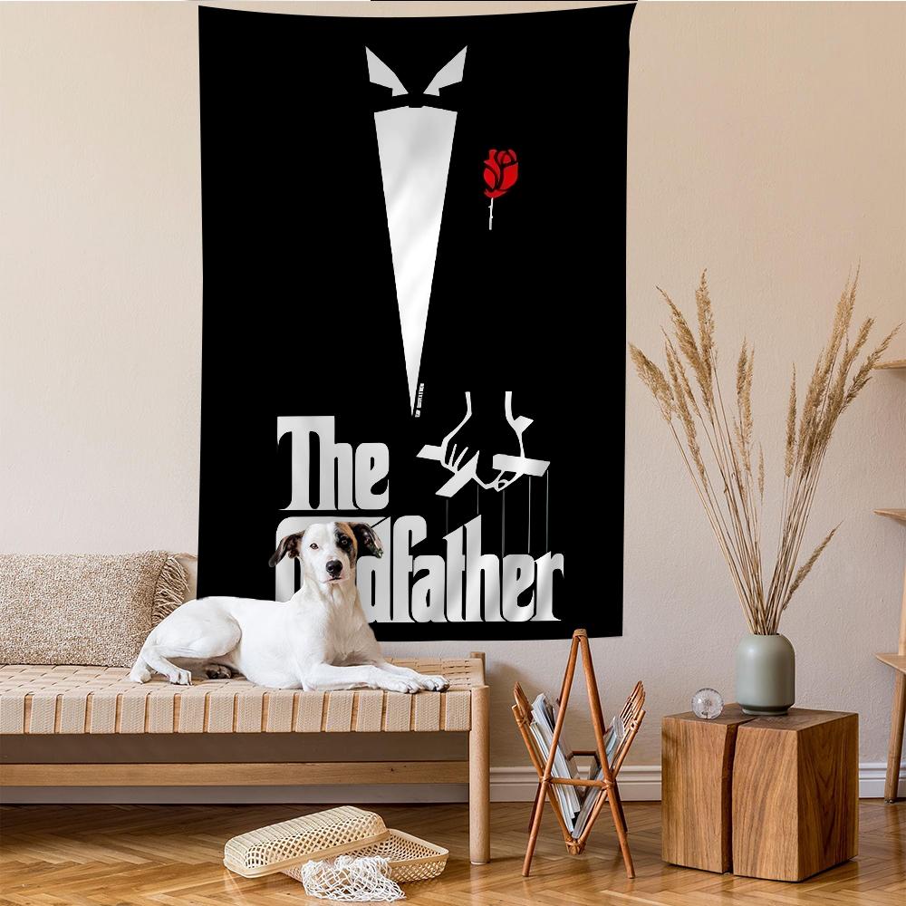 The GGodfather Movie Cartoon Tapestry Art Science Fiction Room Home Decor Wall Hanging Home Decor